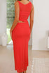 'Dramatique' Asymmetrical Sleeveless Dress - Celes Fashion